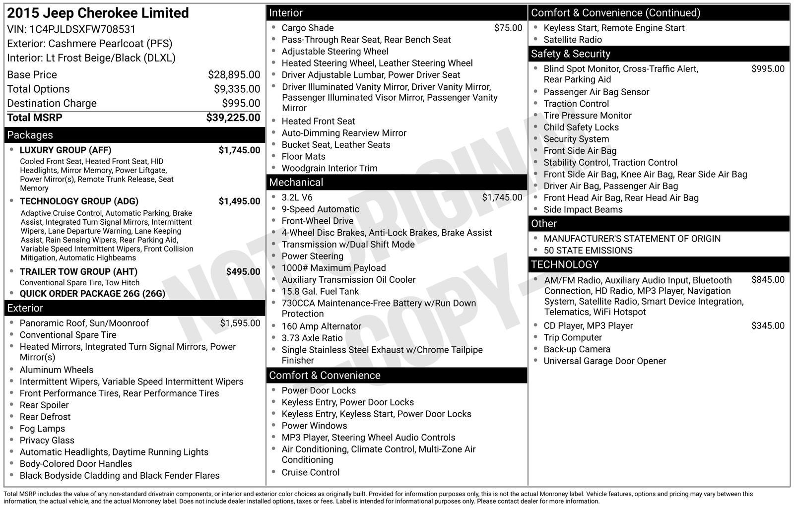 2015 Jeep Cherokee Limited