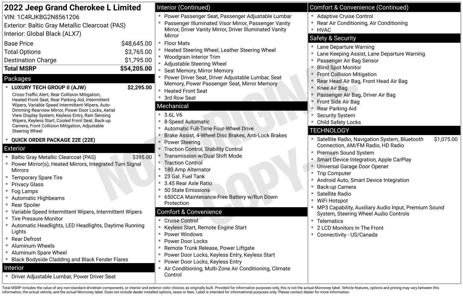 2022 Jeep Grand Cherokee L Limited