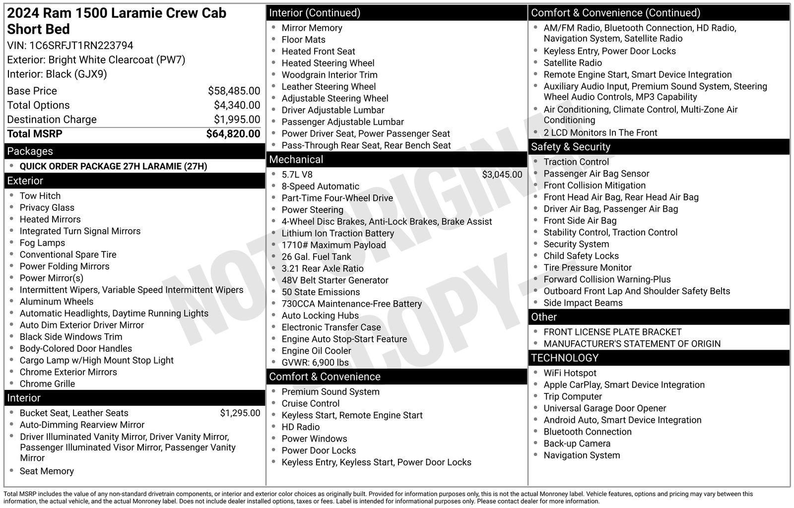 2024 RAM 1500 Laramie