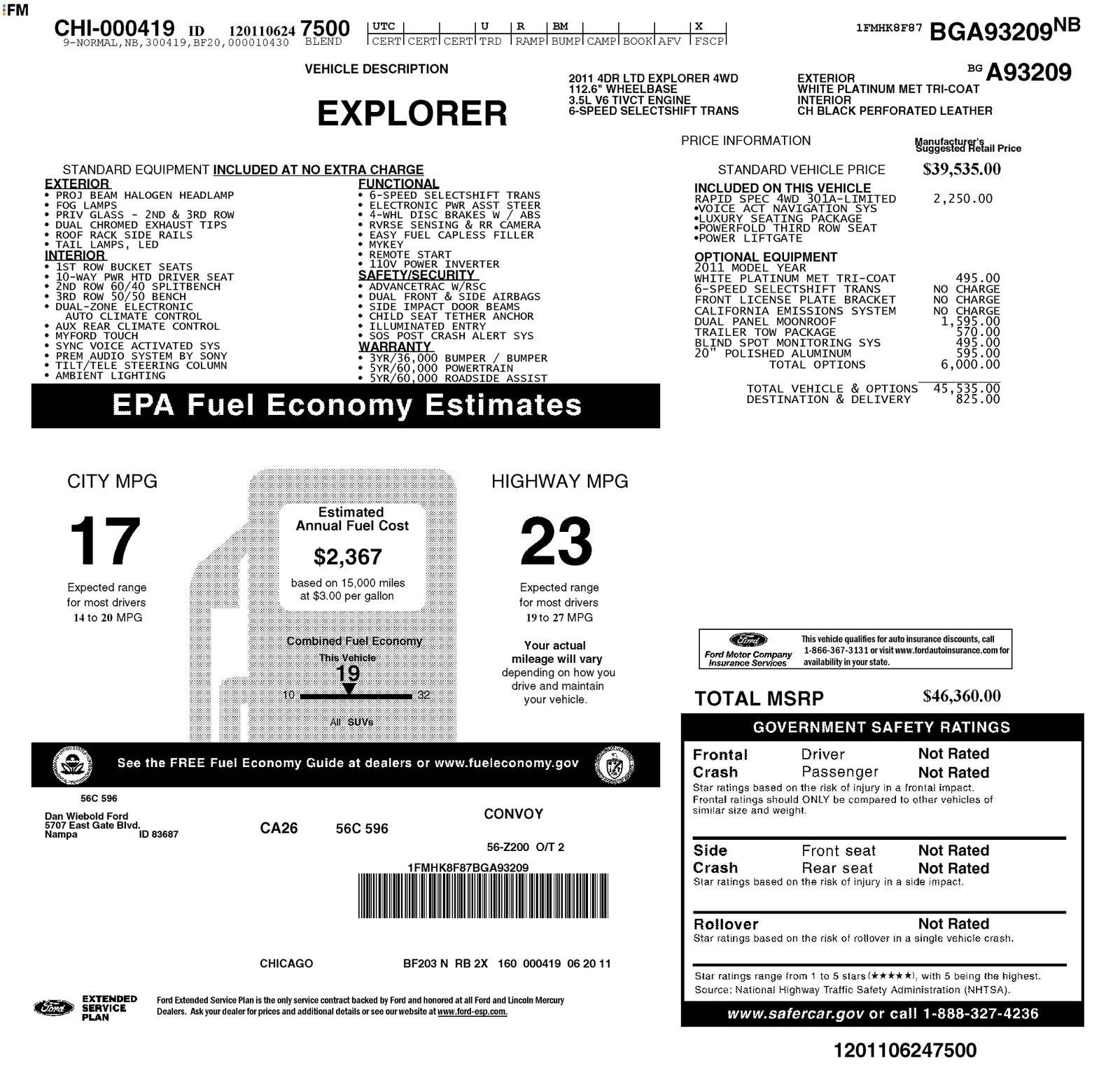 2011 Ford Explorer Limited