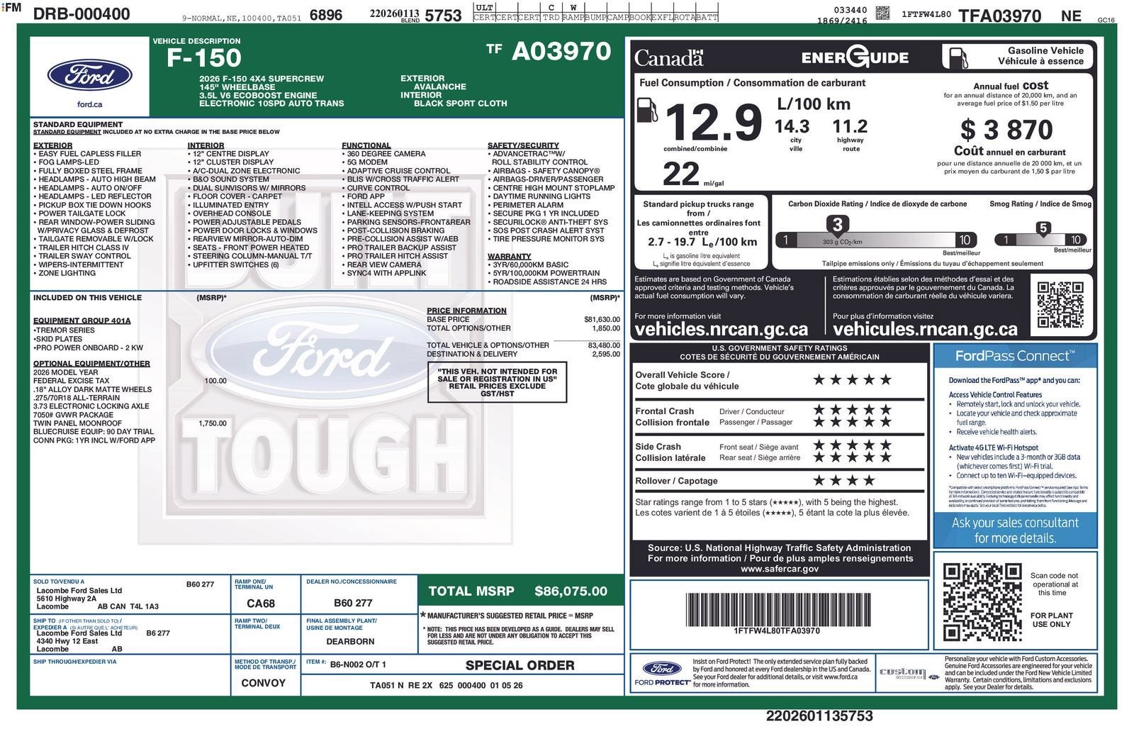 2026 Ford F-150 Tremor