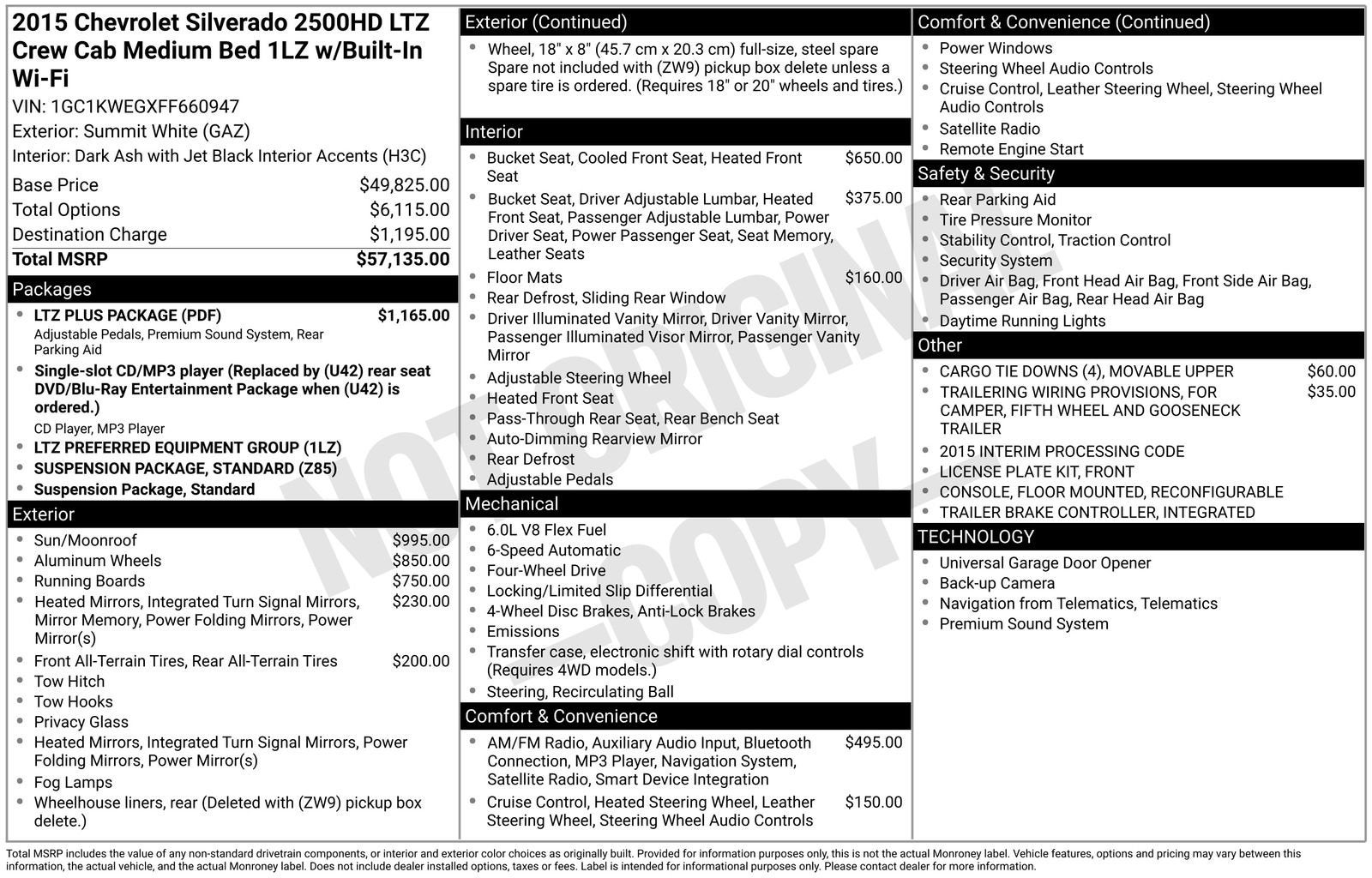 2015 Chevrolet Silverado 2500 HD LTZ
