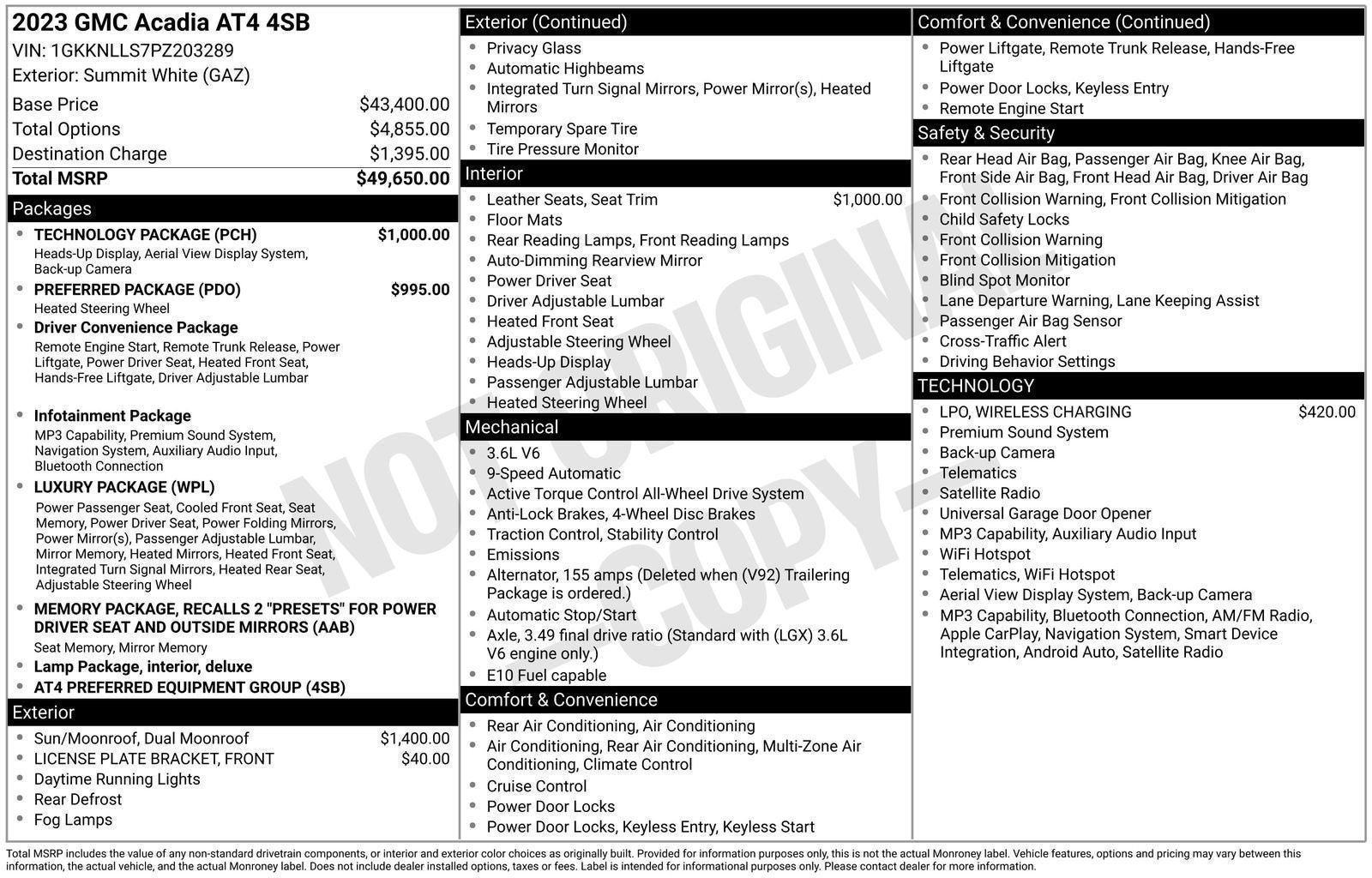 2023 GMC Acadia AT4