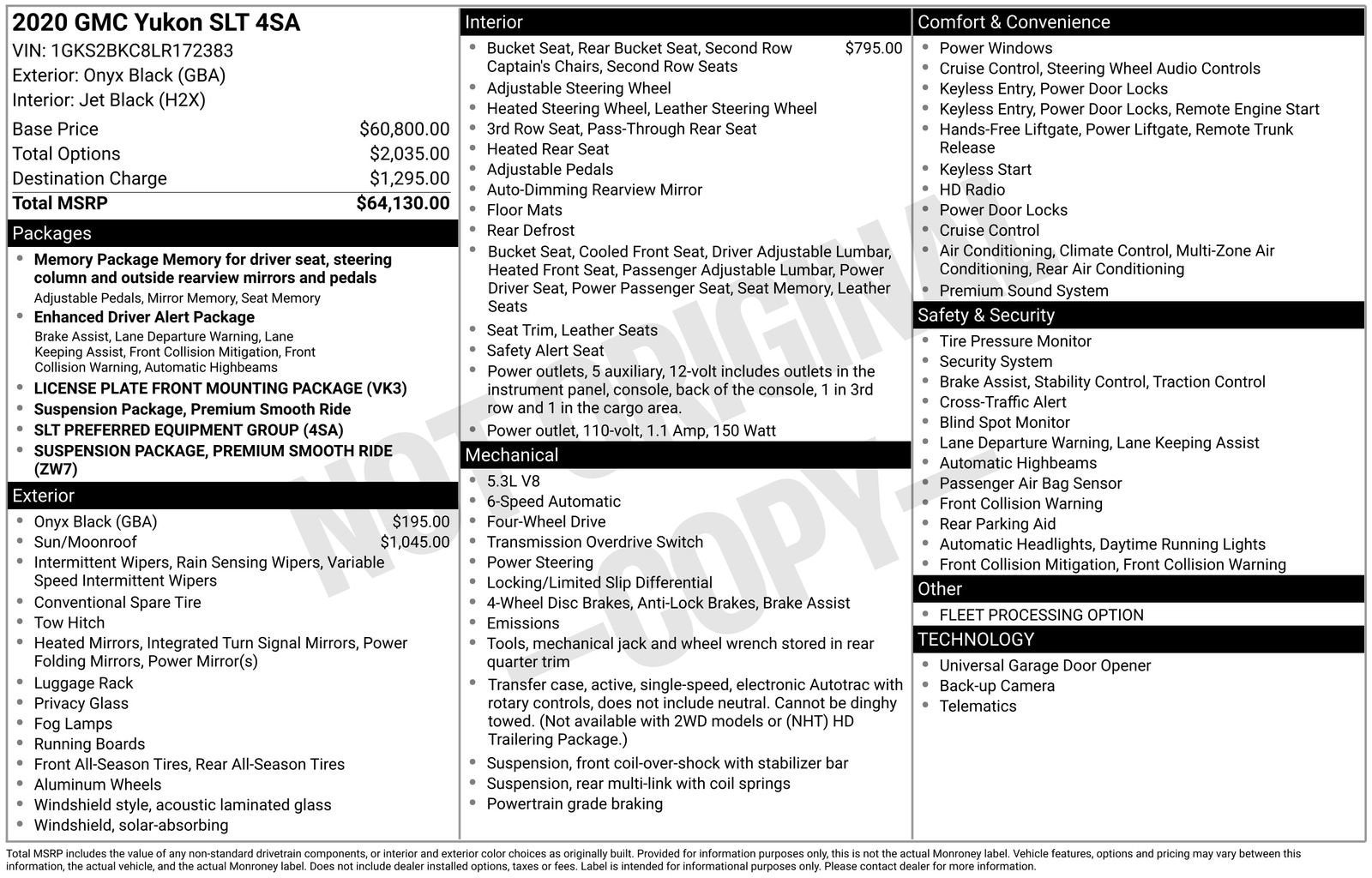 2020 GMC Yukon SLT