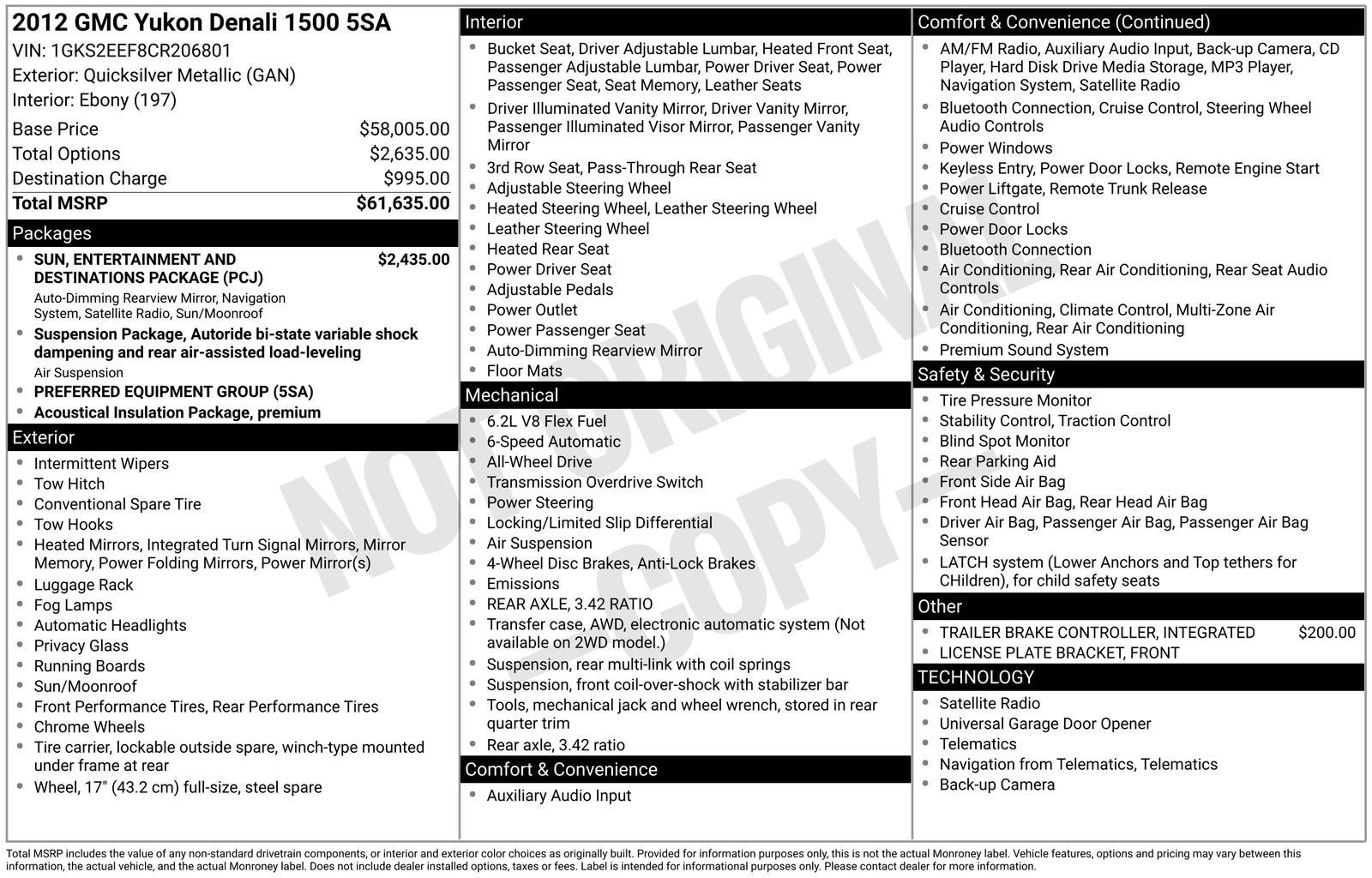 2012 GMC Yukon Denali