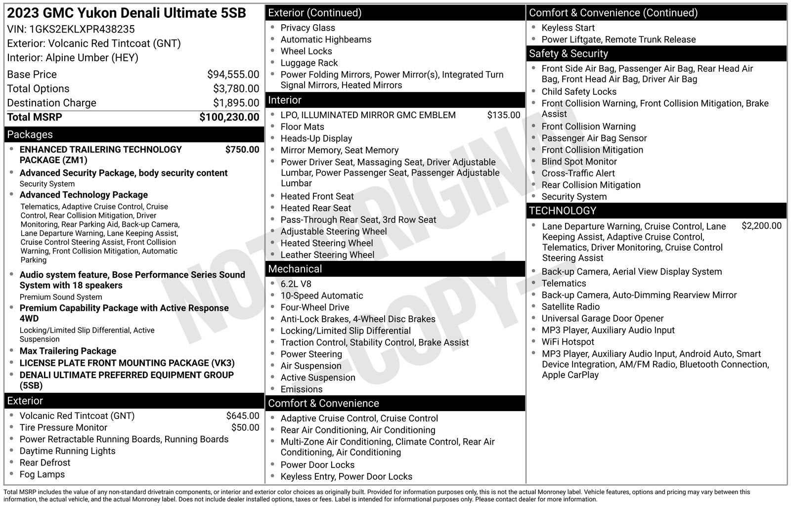 2023 GMC Yukon Denali Ultimate