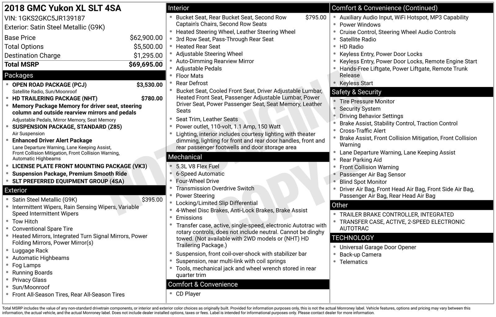 2018 GMC Yukon XL SLT