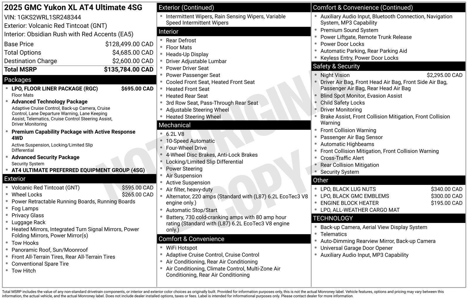 2025 GMC Yukon XL AT4 Ultimate