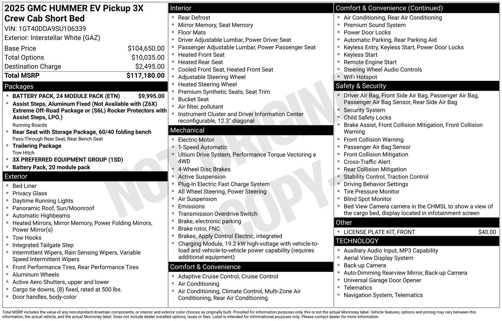 2025 GMC HUMMER EV Pickup 3X