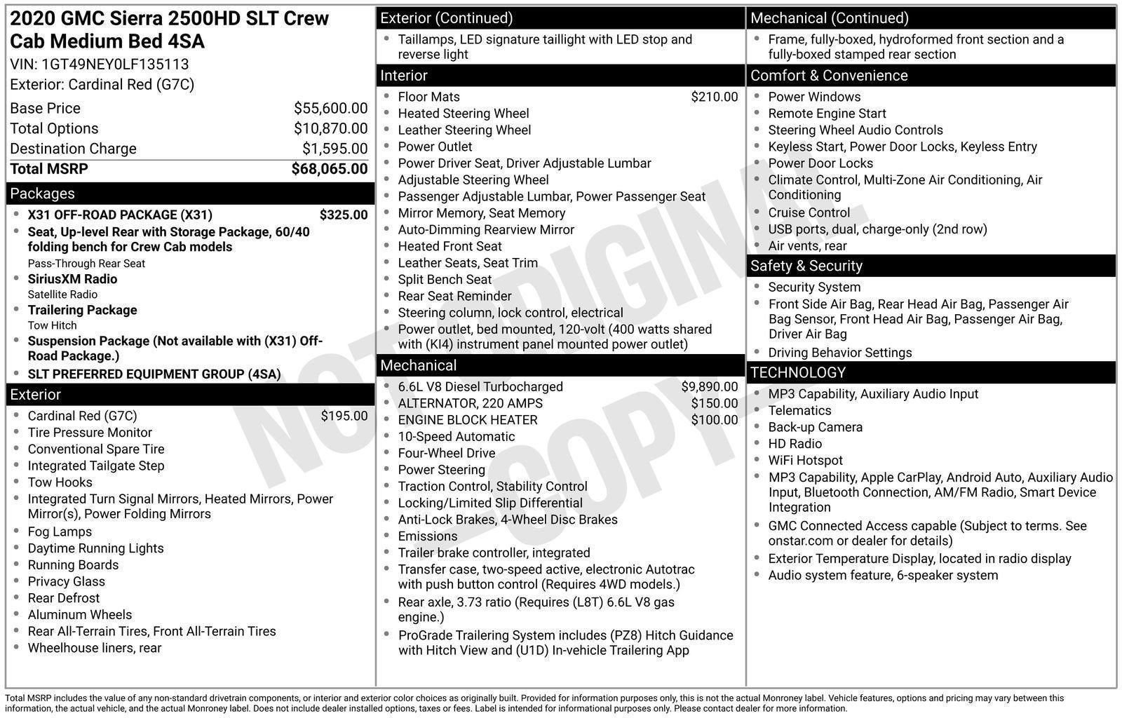 2020 GMC Sierra 2500 HD SLT