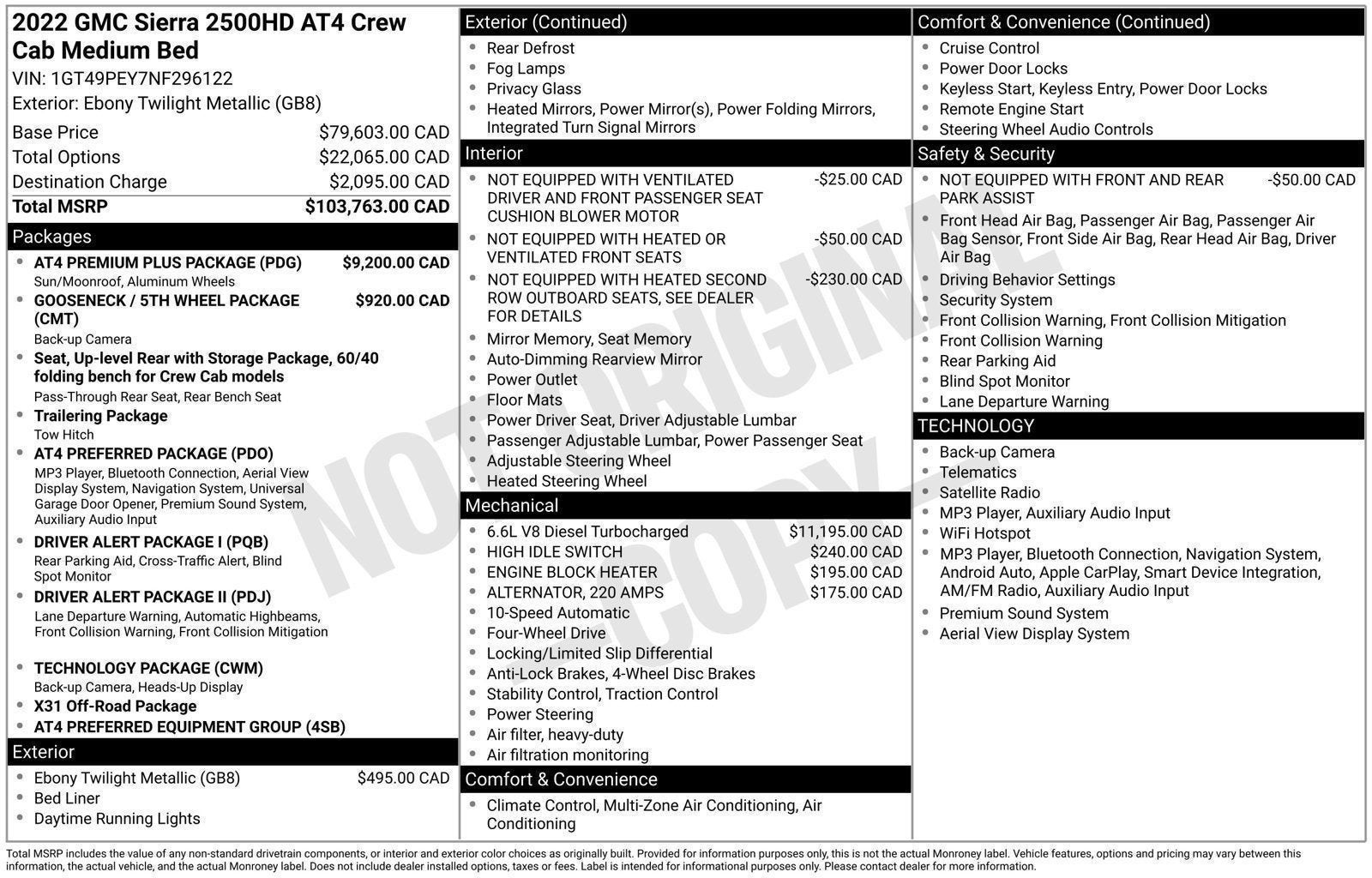 2022 GMC Sierra 2500 HD AT4