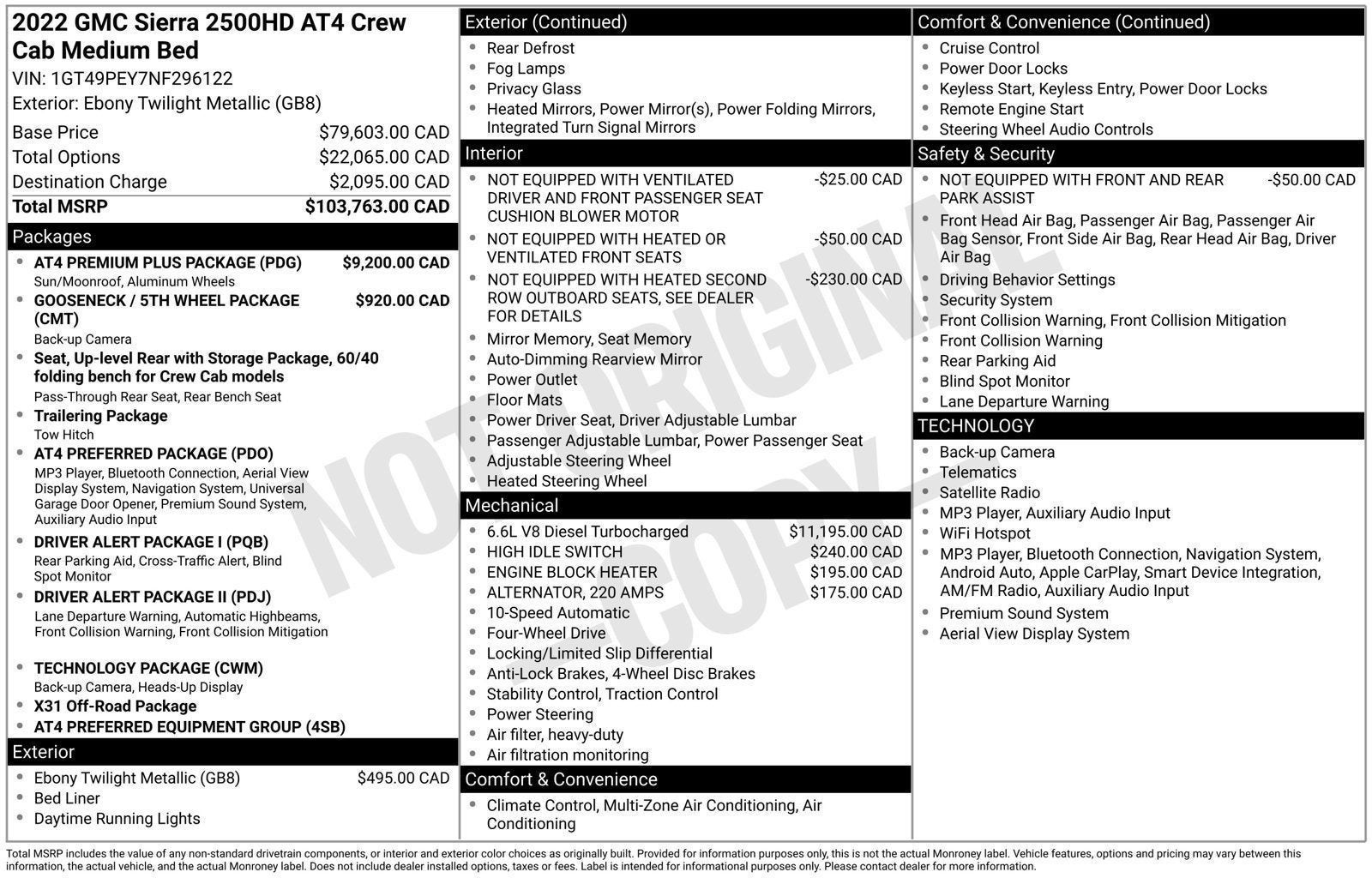 2022 GMC Sierra 2500 HD AT4
