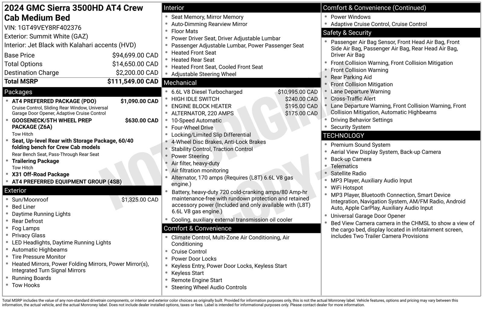 2024 GMC Sierra 3500 HD AT4