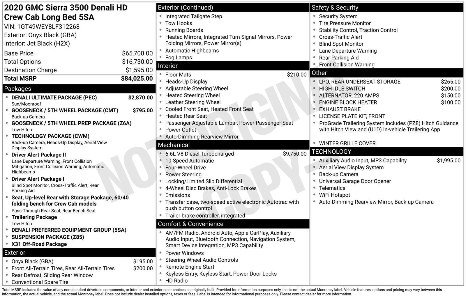 2020 GMC Sierra 3500 HD Denali