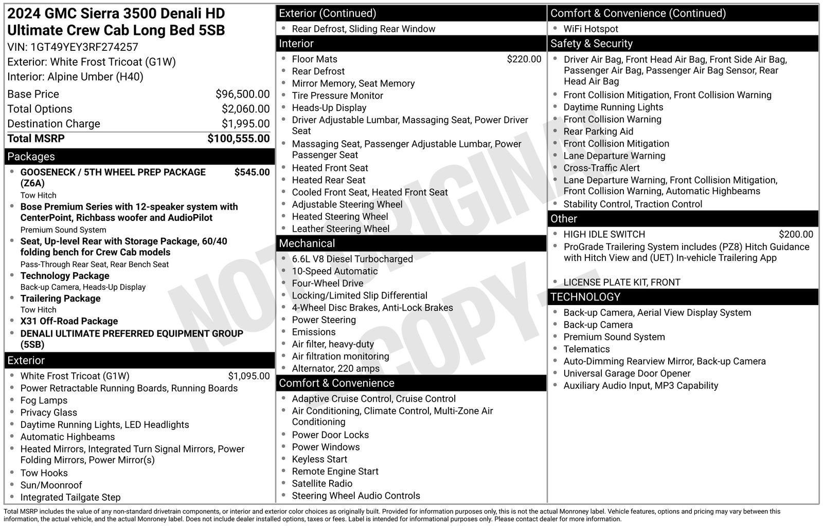 2024 GMC Sierra 3500 HD Denali Ultimate