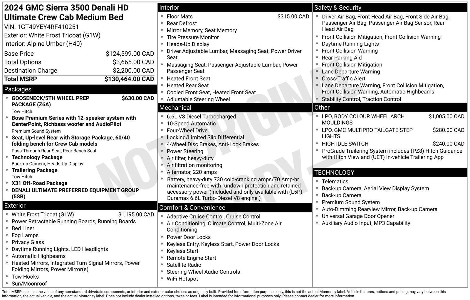 2024 GMC Sierra 3500 HD Denali Ultimate
