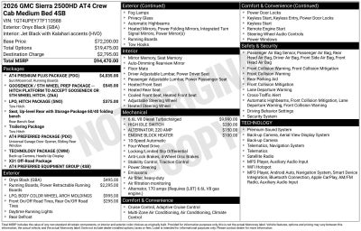 2026 GMC Sierra 2500 HD AT4