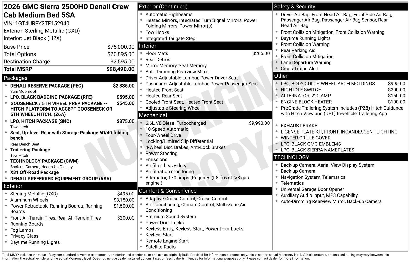 2026 GMC Sierra 2500 HD Denali