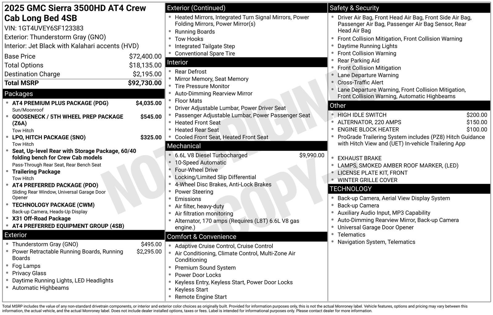 2025 GMC Sierra 3500 HD AT4