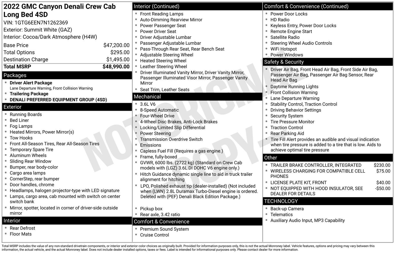 2022 GMC Canyon Denali
