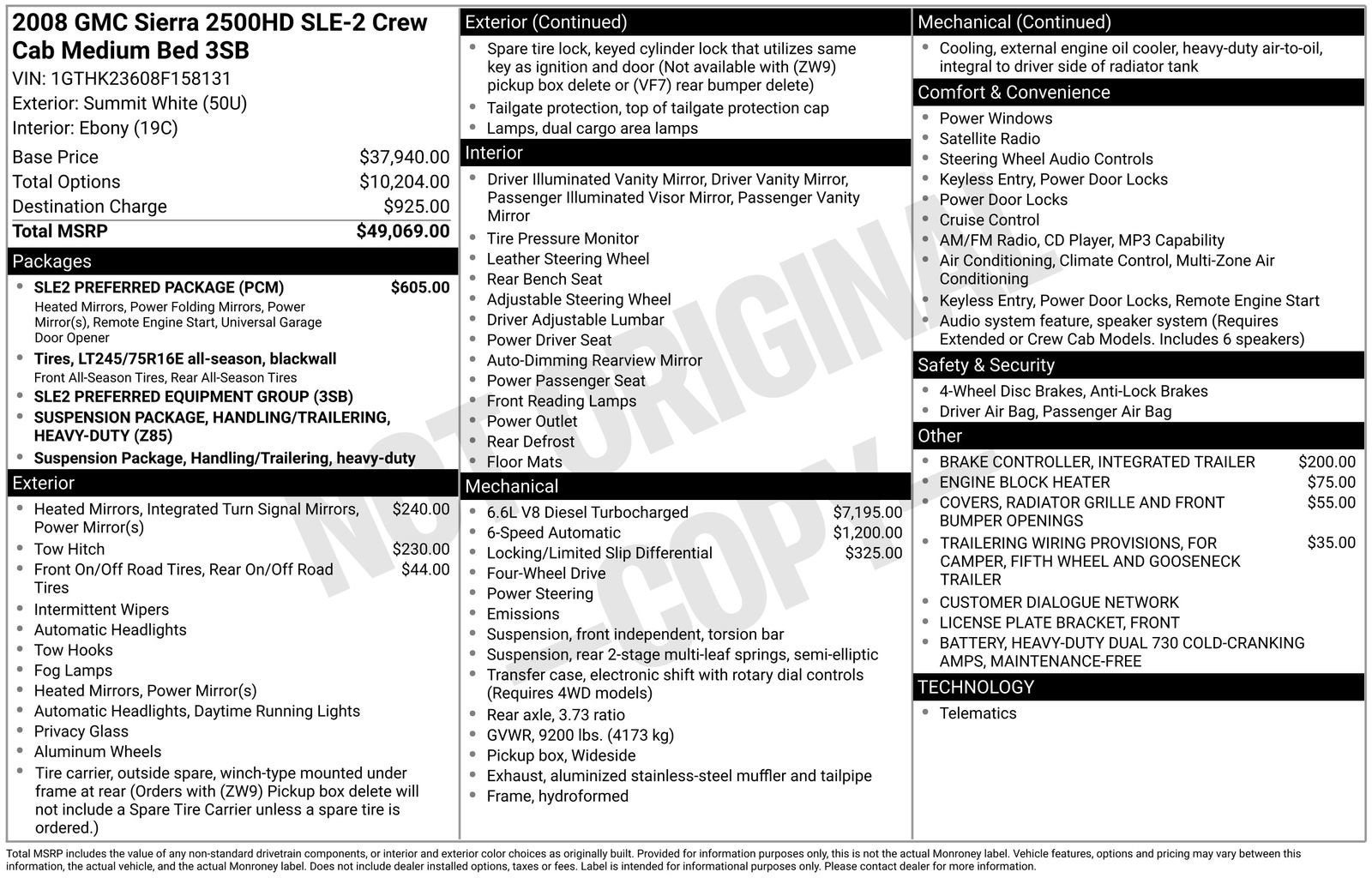 2008 GMC Sierra 2500 HD SLE2