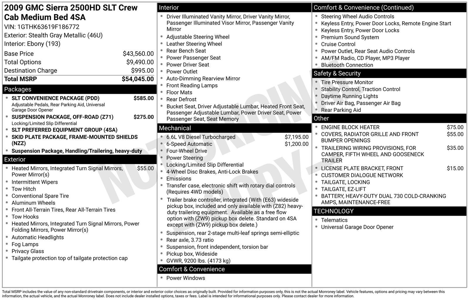 2009 GMC Sierra 2500 HD SLT