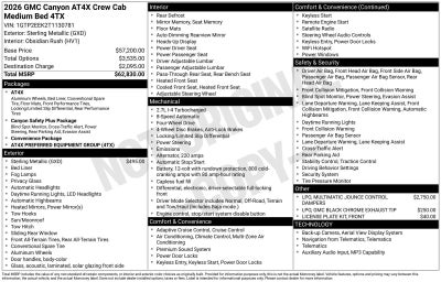 2026 GMC Canyon AT4X
