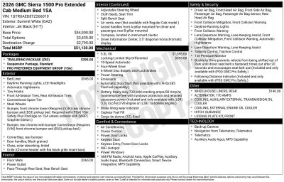 2026 GMC Sierra 1500 Pro