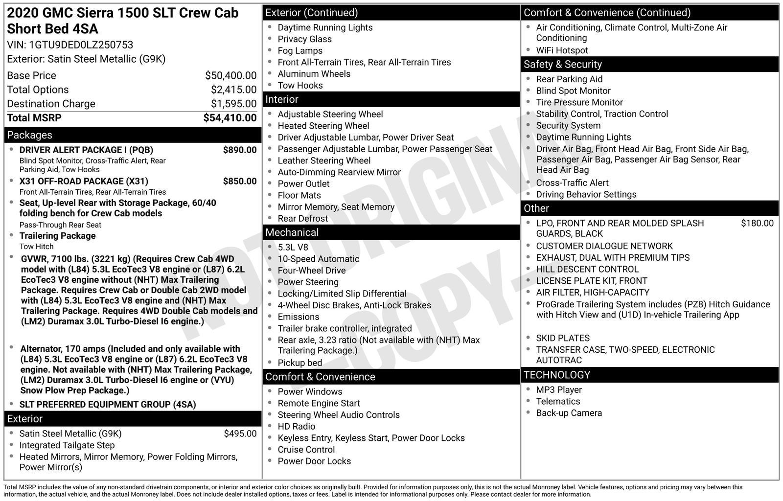 2020 GMC Sierra 1500 SLT