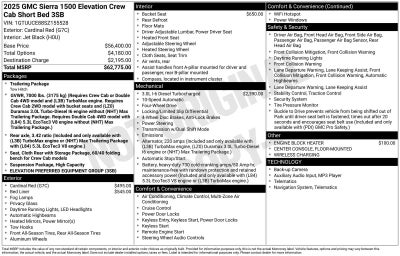 2025 GMC Sierra 1500 Elevation