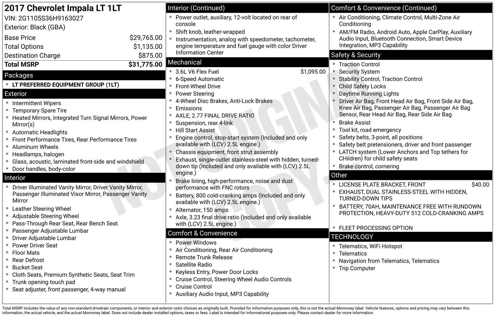 2017 Chevrolet Impala LT