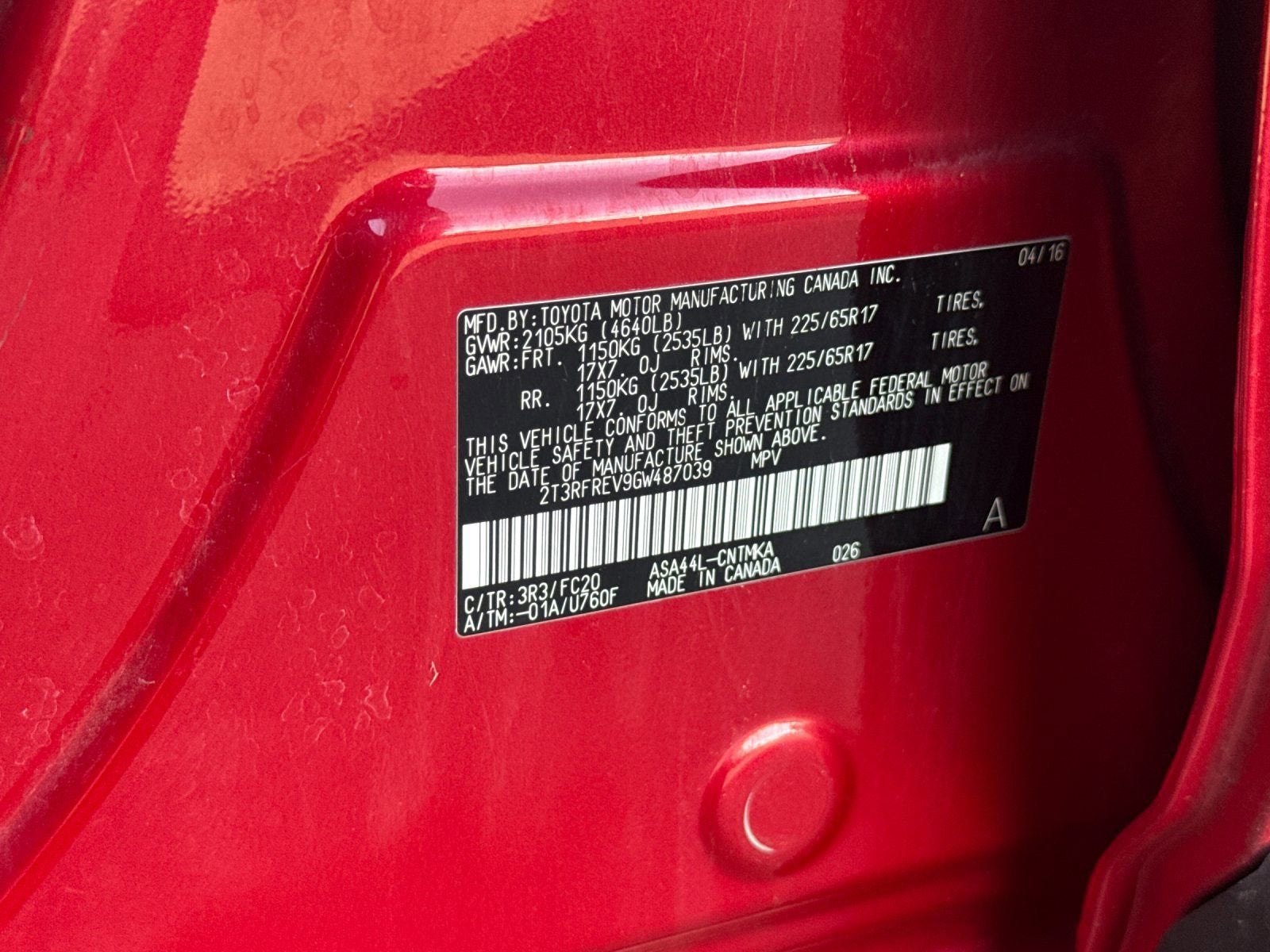 2016 Toyota RAV4 XLE