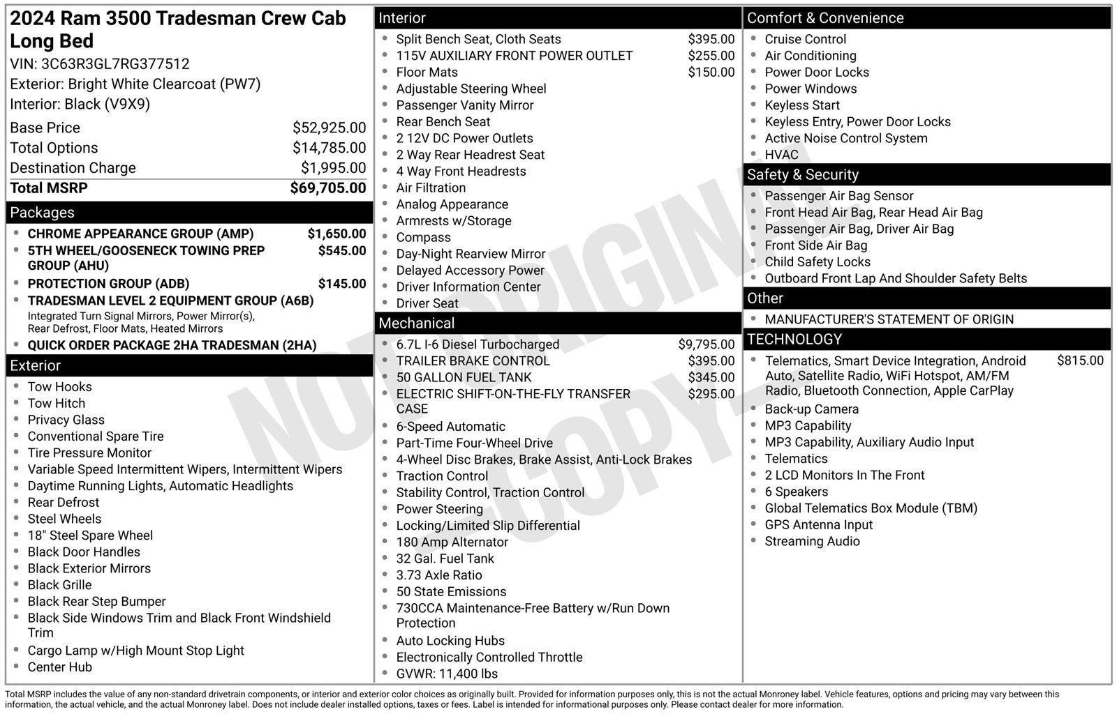 2024 RAM 3500 Tradesman