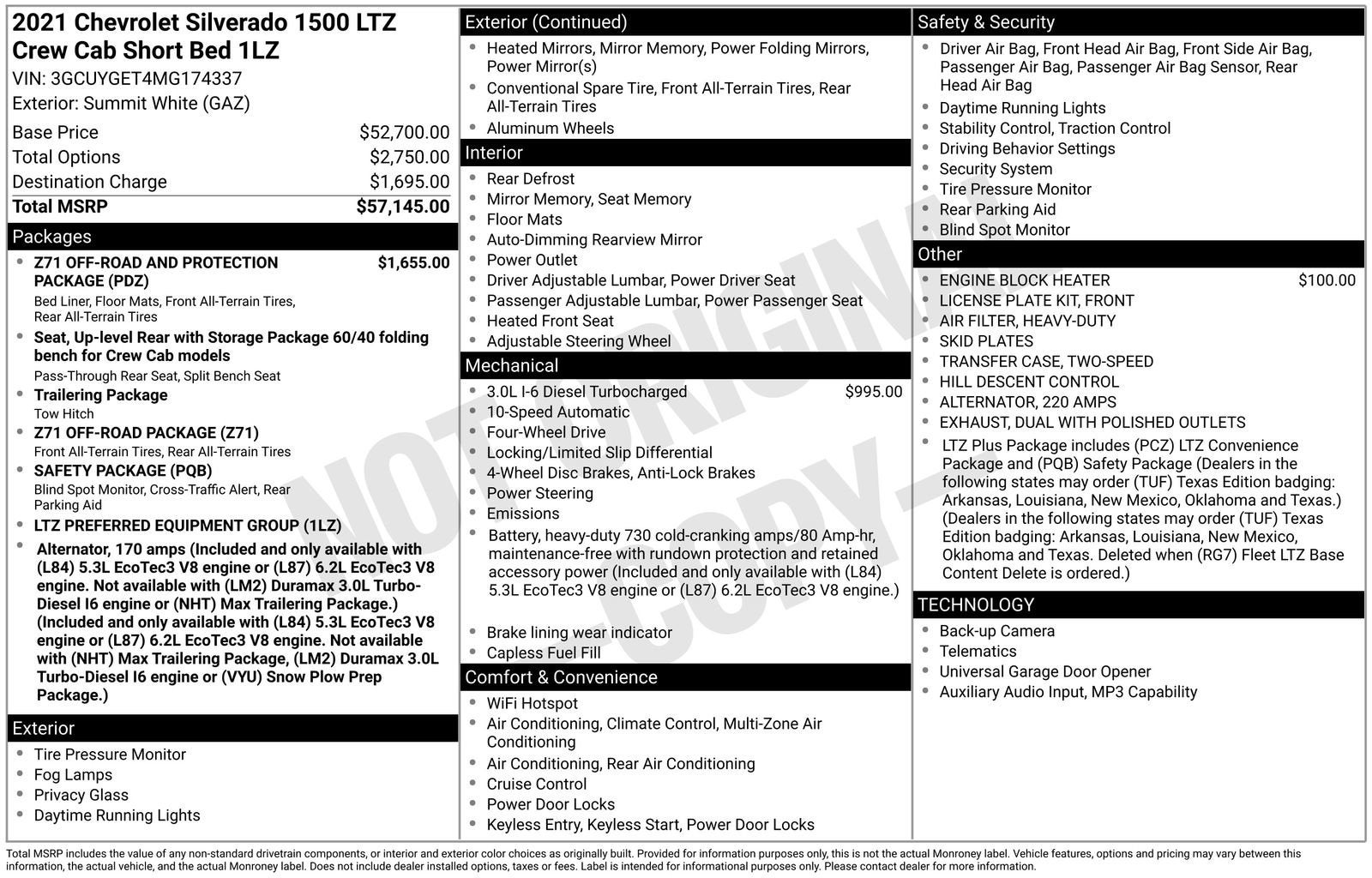 2021 Chevrolet Silverado 1500 LTZ