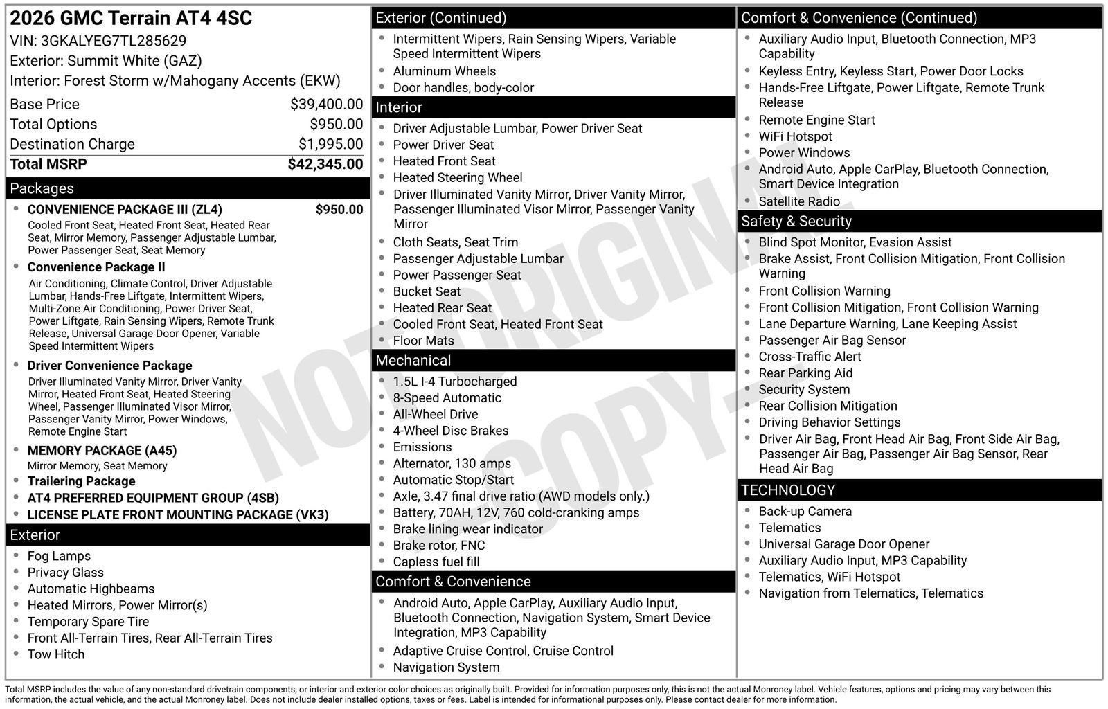 2026 GMC Terrain AT4