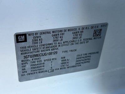 2018 GMC Sierra 1500 SLE