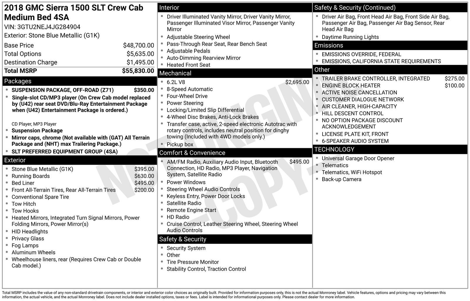 2018 GMC Sierra 1500 SLT