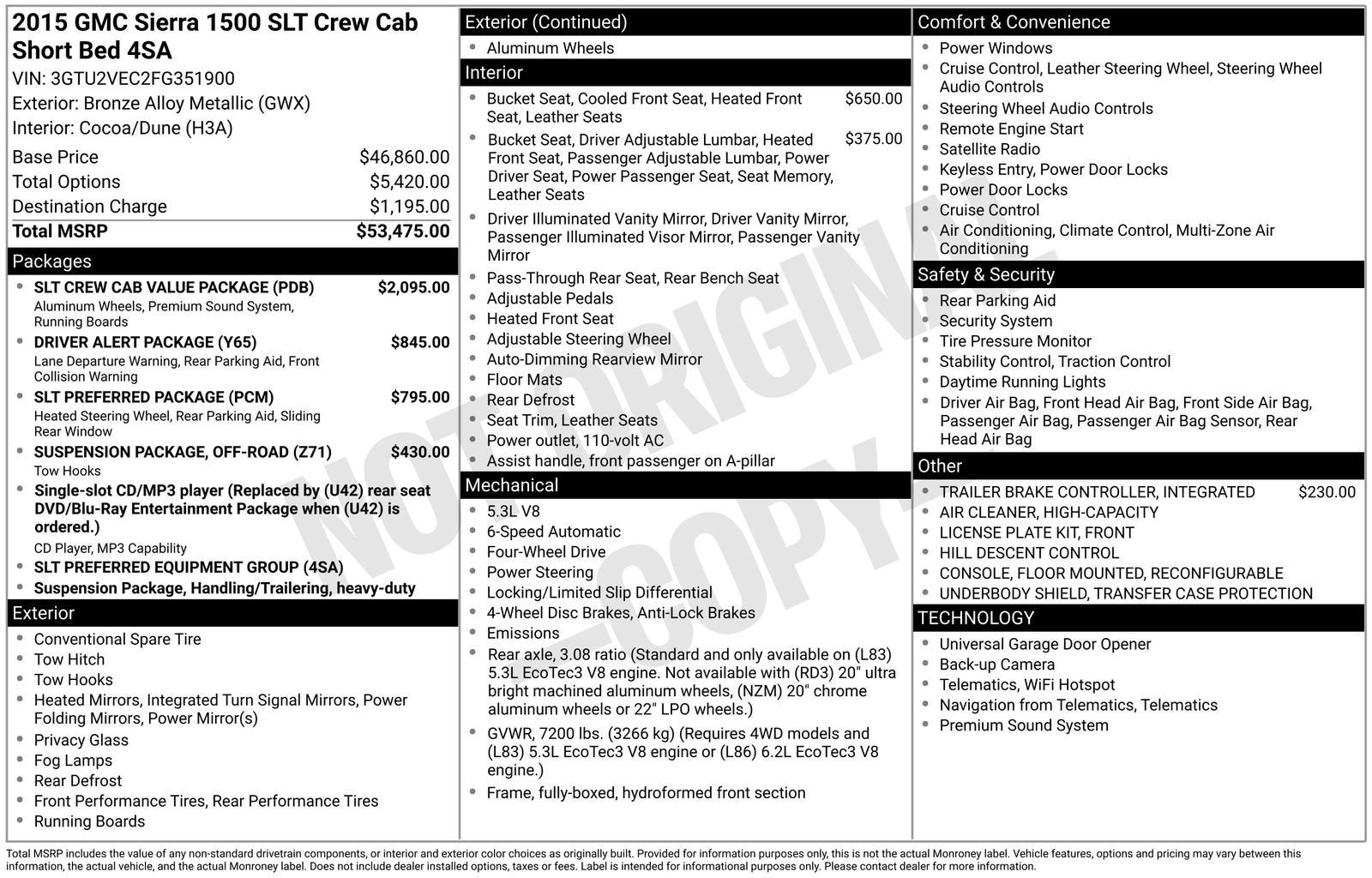2015 GMC Sierra 1500 SLT