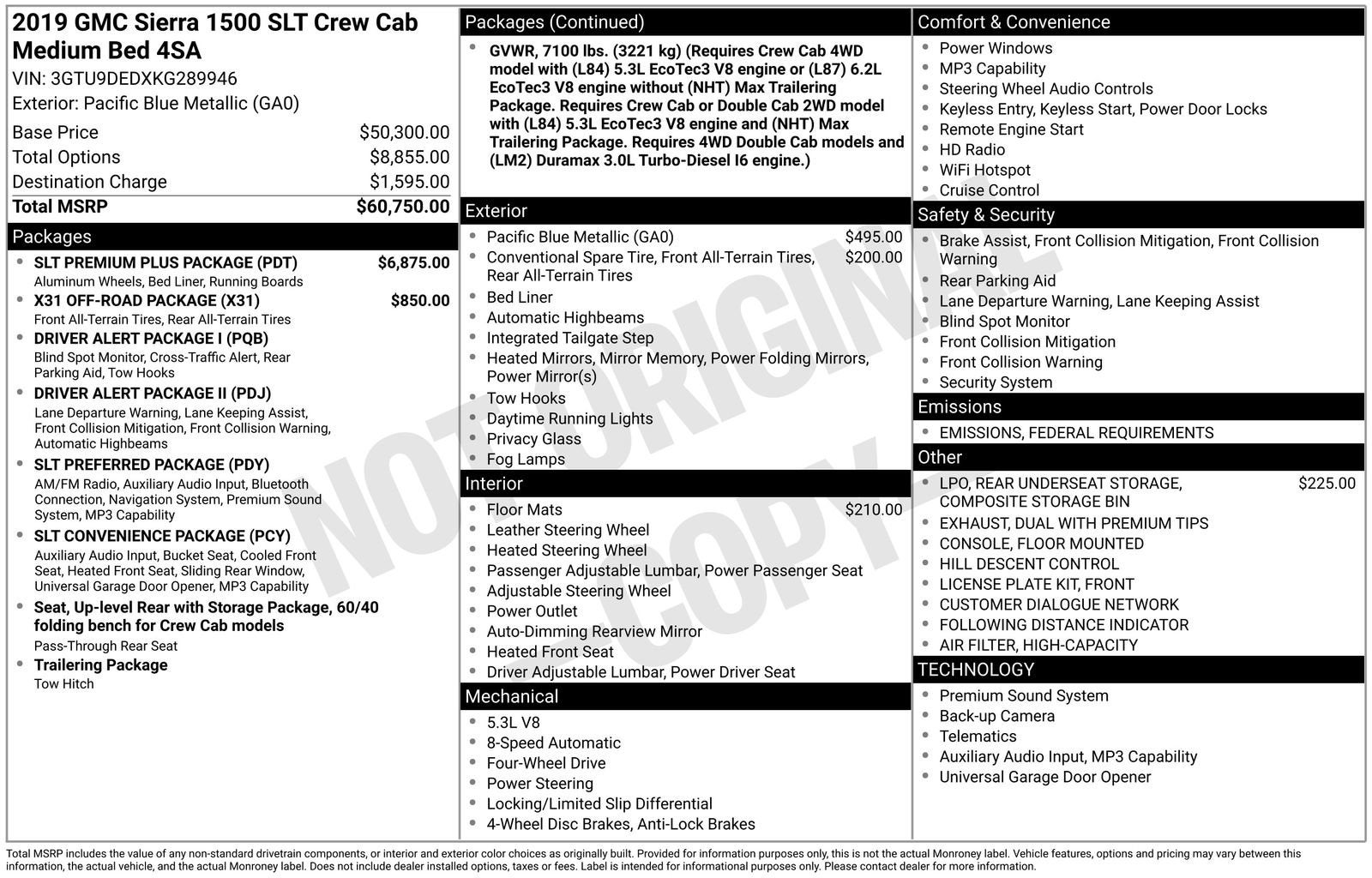 2019 GMC Sierra 1500 SLT