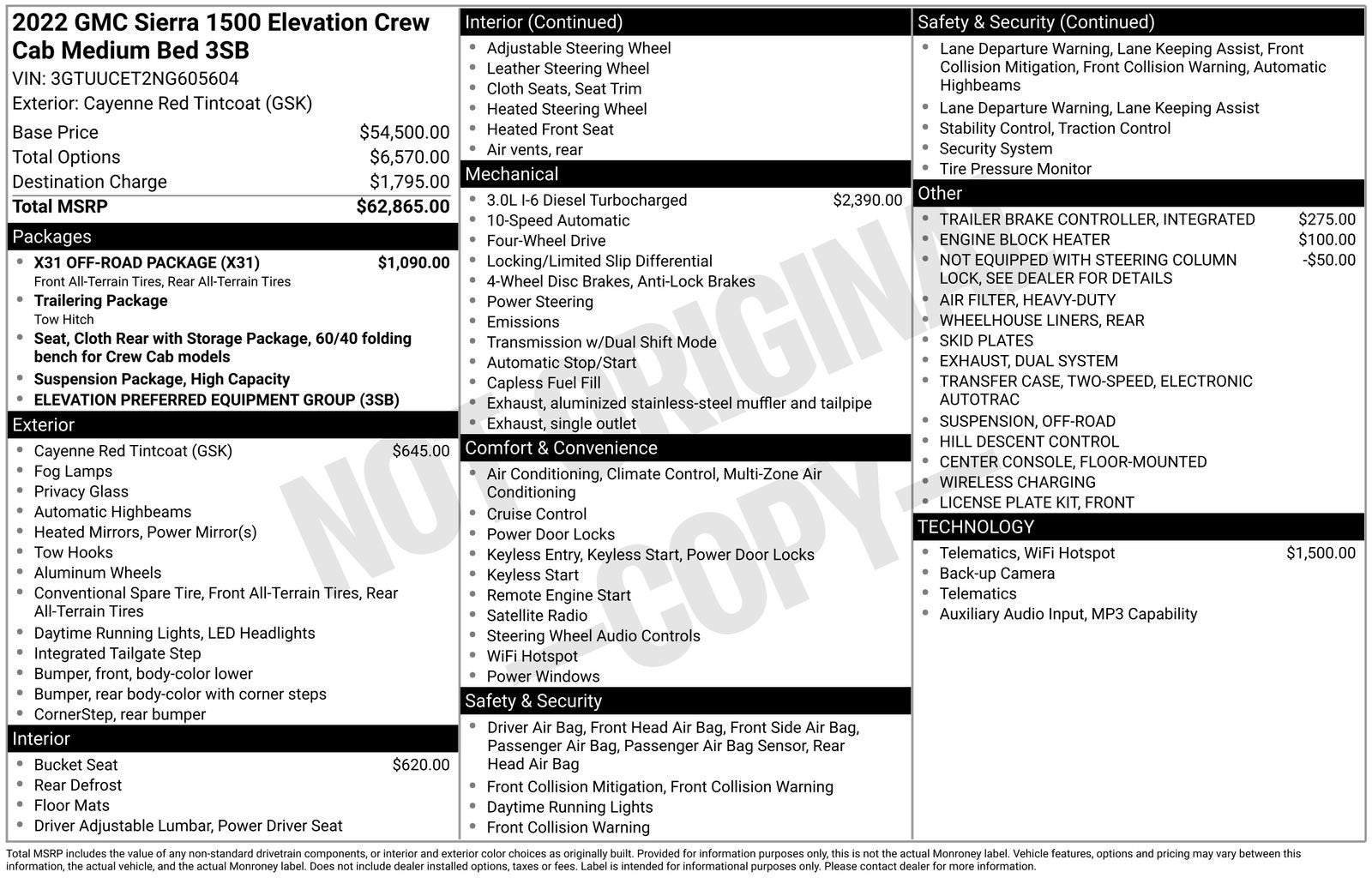 2022 GMC Sierra 1500 Elevation