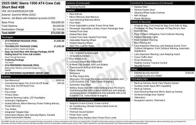 2025 GMC Sierra 1500 AT4