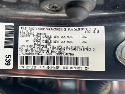 2019 Toyota Tacoma 4WD SR
