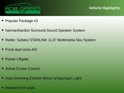 2021 Subaru Outback Limited XT