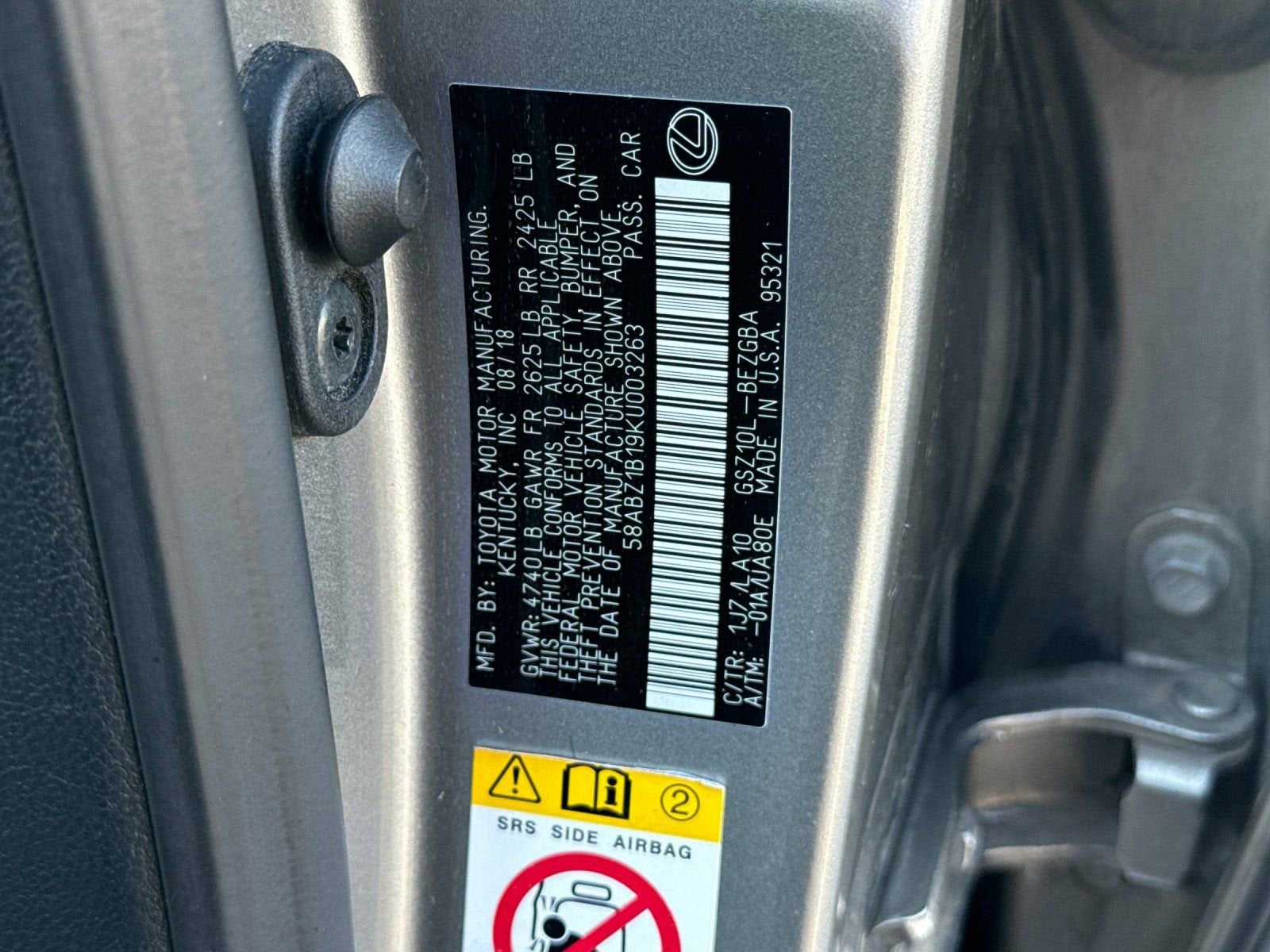 2019 Lexus ES ES 350