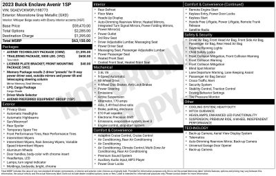 2023 Buick Enclave Avenir