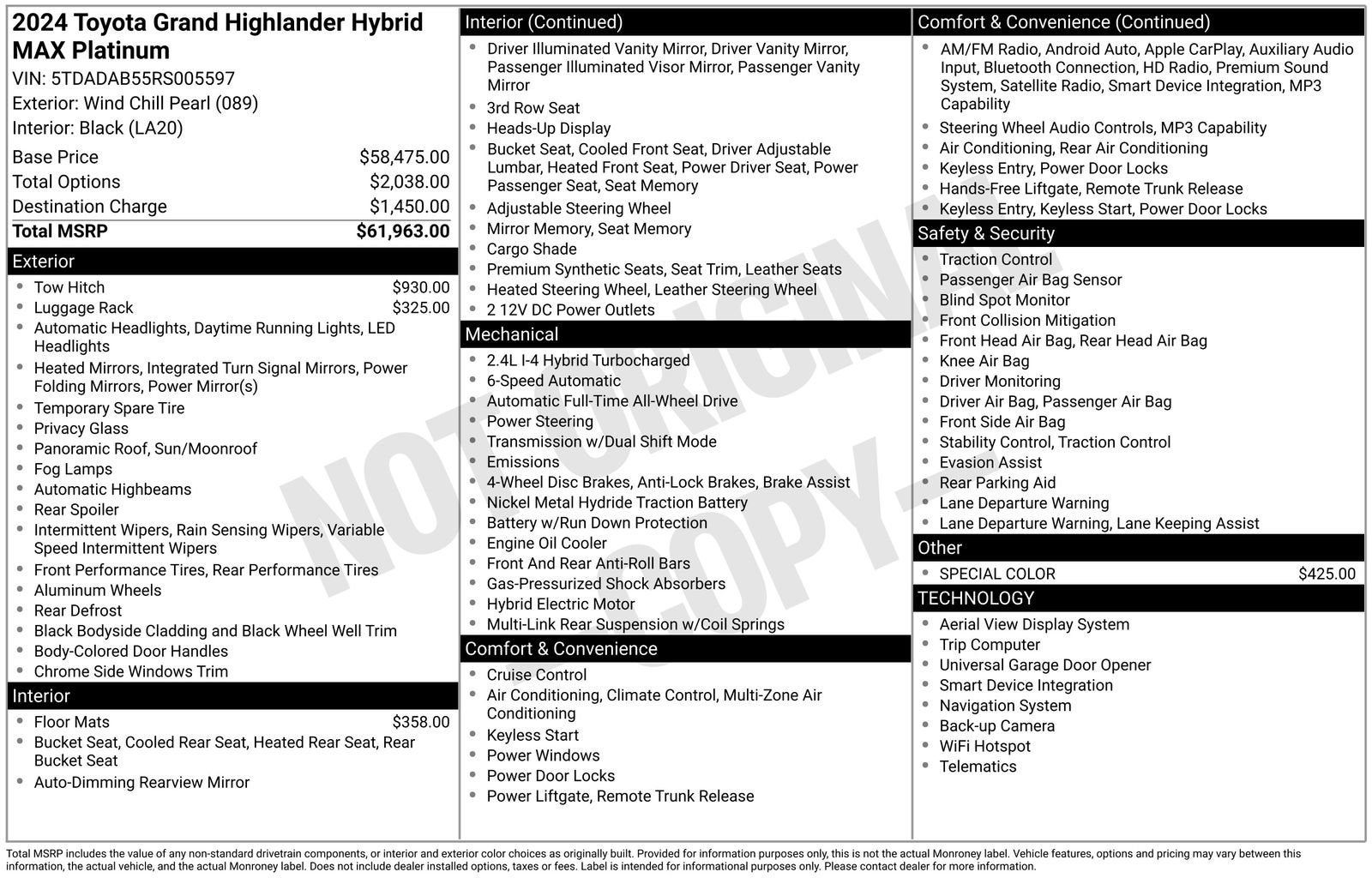 2024 Toyota Grand Highlander Hybrid MAX Limited