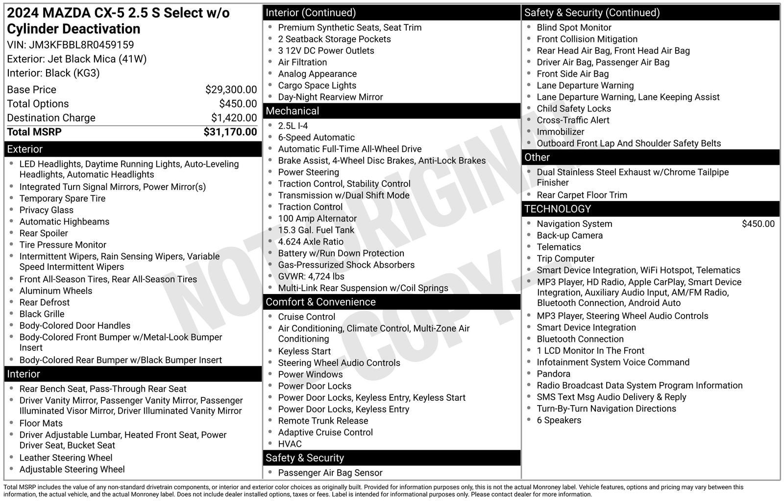 2024 Mazda Mazda CX-5 2.5 S Select Package