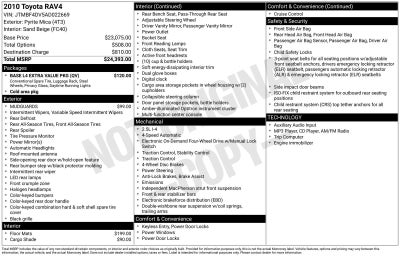 2010 Toyota RAV4 Base