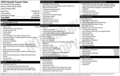 2020 Hyundai Tucson Value