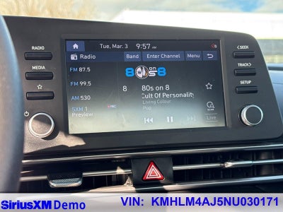 2022 Hyundai Elantra Hybrid Blue